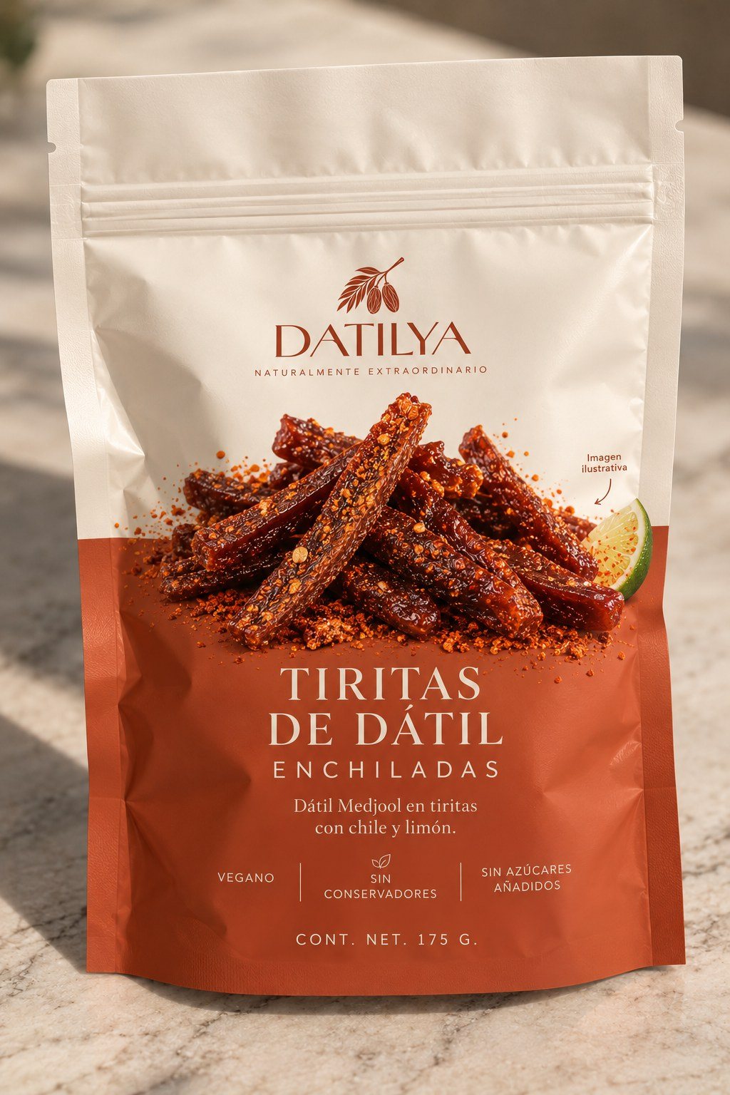 Bolsa DATILYA de Tiritas de Dátil Enchiladas, 175 g